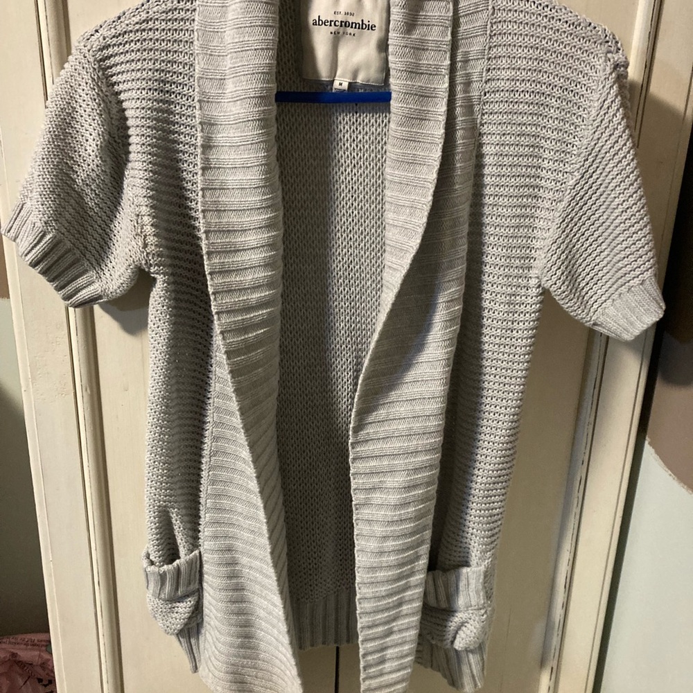 Abercrombie & Fitch Light Gray Women's Cardigan